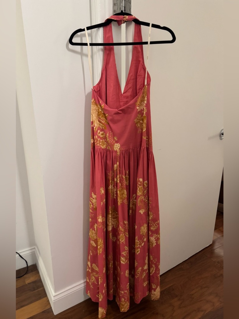 NWT HEMANT & NANDITA Dani Halter Neck Maxi Dress - Picture 4 of 6